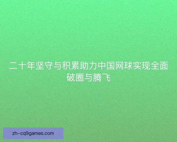 二十年坚守与积累助力中国网球实现全面破圈与腾飞